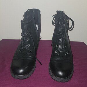 Zodiac Gemma Black Combat Boots